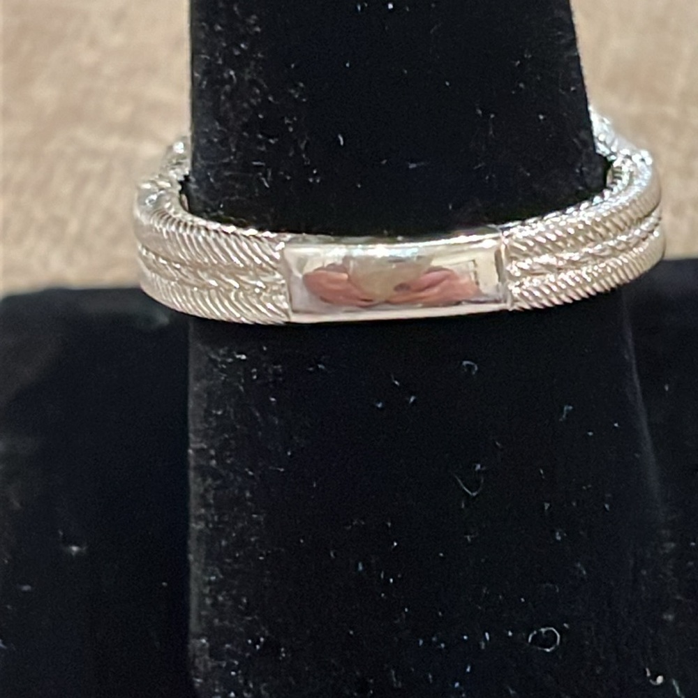 Judith Ripka Sterling Silver CZ Sparkling Ring Size 10 - Picture 7 of 13